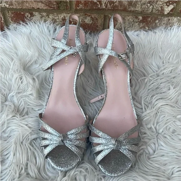 Elegant Silver Strappy Heels - Picture 8 of 10